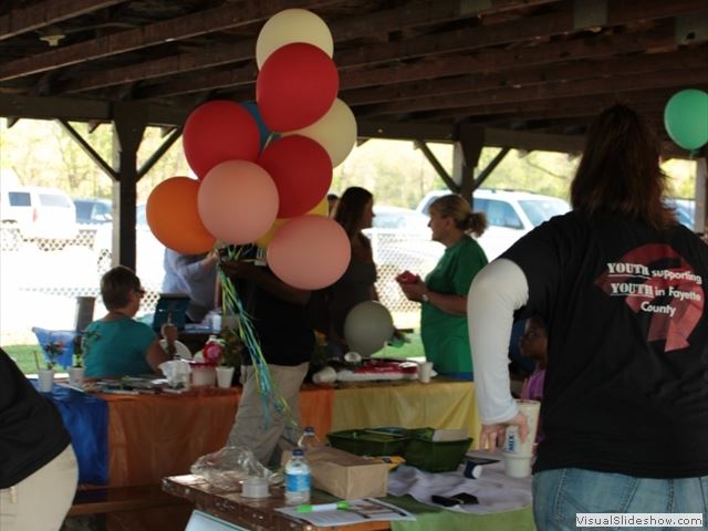 Person Carrying Balloons