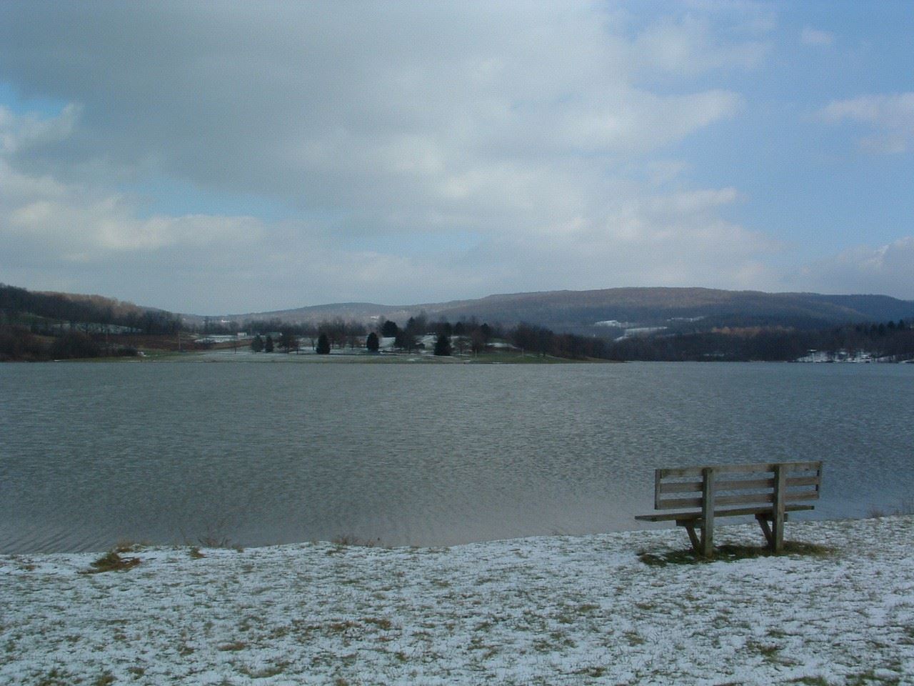 Jacobs Creek Park Lakeview with Bench